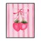 Stupell Industries Coquette Strawberries over Stripes Framed Giclee, design by Nina Jacobs